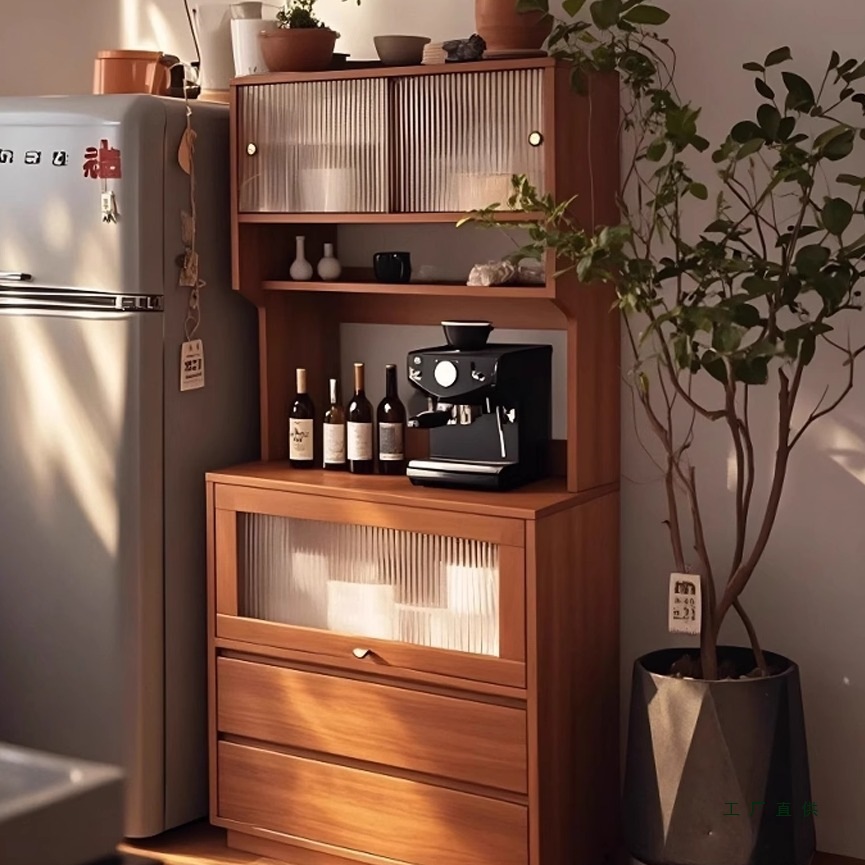 Sideboard Against the Wall, Integrated Kitchen Cabinet, Narrow Cabinet, Antique Style Living Room Tea Cabinet, Small Apartment High Cabinet Storage Cabinet