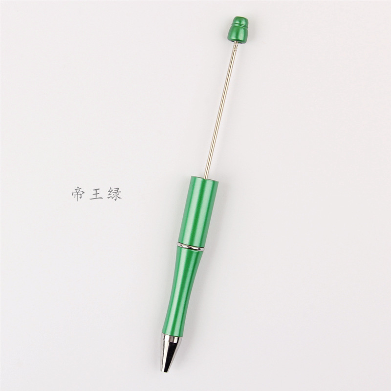 En stock al por mayor creativo de dibujos animados papelería DIY con cuentas bolígrafo logotipo imprimible