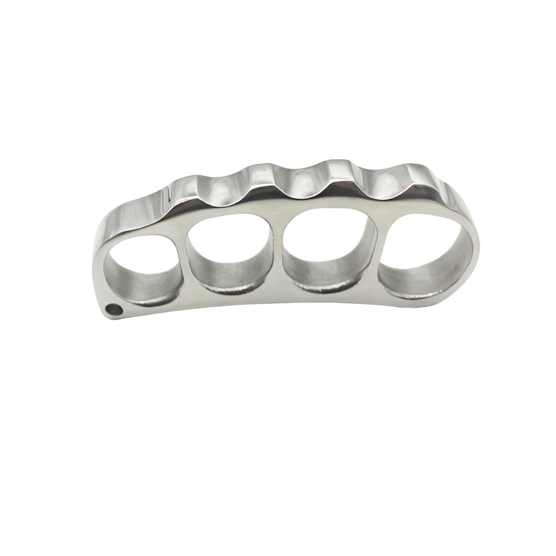 Thickened Stainless Steel Pure Steel Knuckle Duster Window Breaker Self-Defense Anti-Wolf Car-Mounted Tiger Fist Outdoor Hand Support Pea Self-Defense