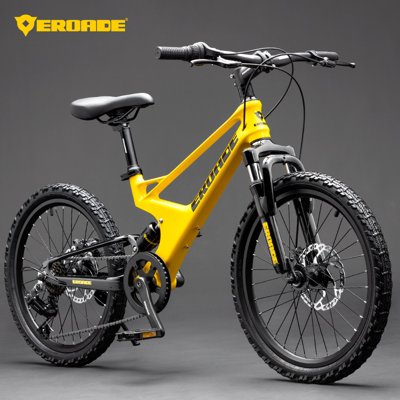 EROADE Children's Bicycle Variable Speed Mountain Bike Snow Leopard Large Children Boys Over 6 Years Old Magnesium Alloy Double Shock Absorption