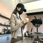新款秋季翻领拼接小外套