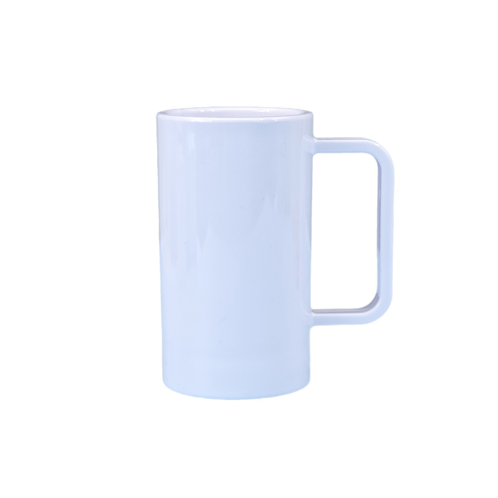 Vaso de cerveza grueso personalizado Jingmao de gran capacidad y alto valor con asa de plástico PC acrílico taza de bar transparente