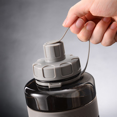 A5L2L大容量水杯男士耐高溫塑料便攜吸管水杯太空杯工地夏季運動