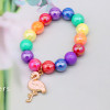 Cartoon bracelet, rainbow children's accessory, metal jewelry