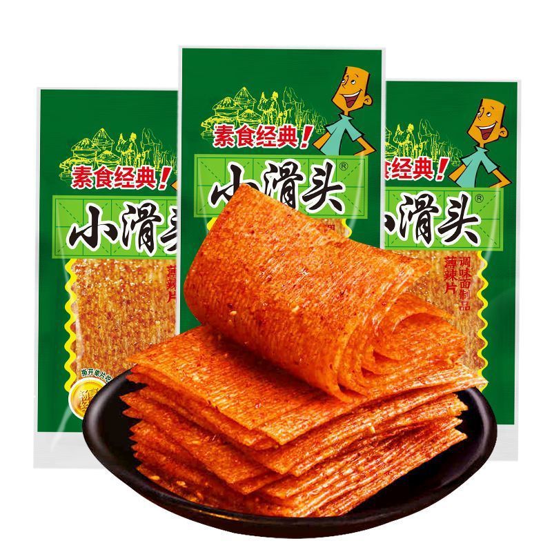 小滑头辣条18g传统麻辣即食薄辣片经典儿时童年怀旧休闲零食批发|undefined