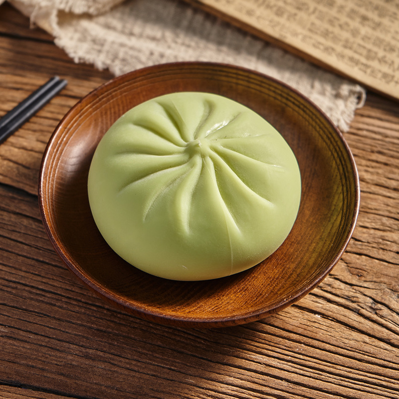 Divertido descompresión gran bollo de peluche al vapor simulación de juguete falso vapor artefacto pequeño respiradero de descompresión de silicona mano pellizco música