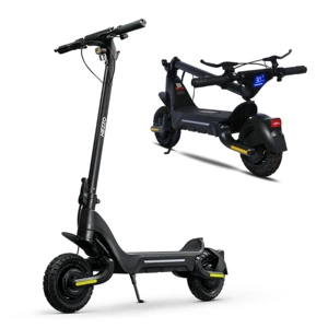 Hezzo Electric Scooter Foldableable 10-Inch 1600W Dual Motor Off-Road Tire Double Shock-Absorbing Scooter