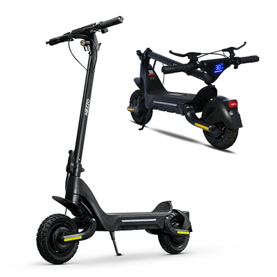 Hezzo Electric Scooter Foldableable 10-Inch 1600W Dual Motor Off-Road Tire Double Shock-Absorbing Scooter (Qatlanan elektrik skuterlər)