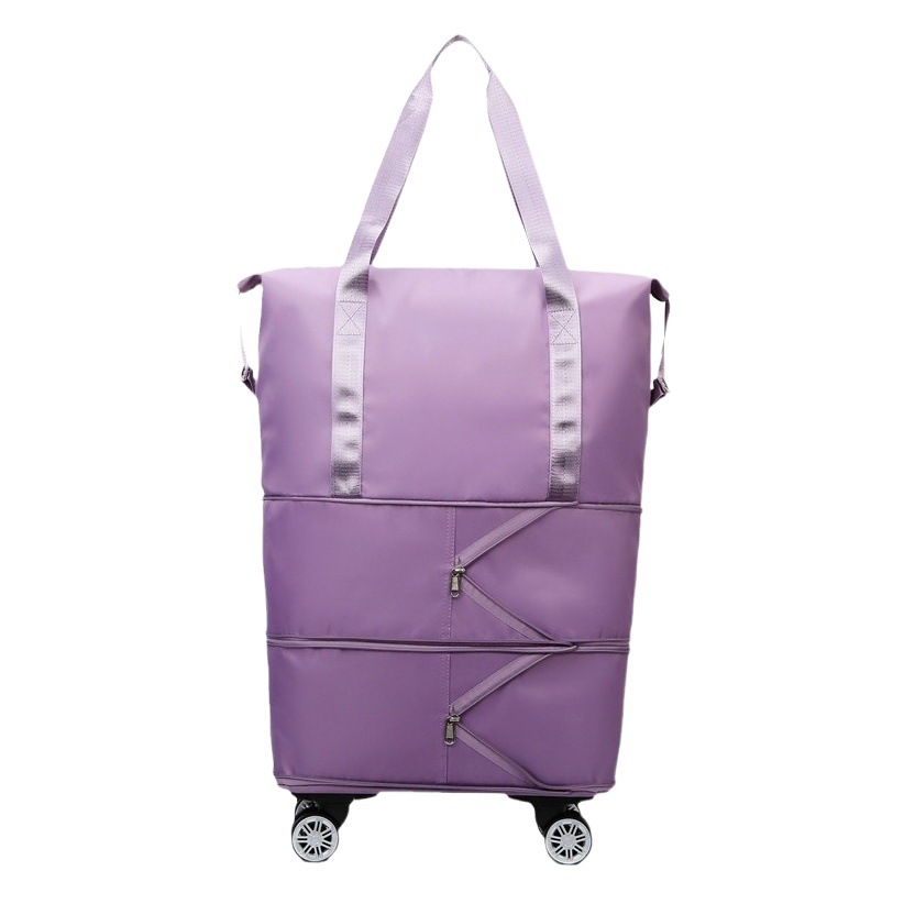 Bolsa de viaje de gran capacidad rueda universal estudiante viaje de negocios esperando bolsa de almacenamiento impermeable húmedo y seco bolsa de equipaje expandible