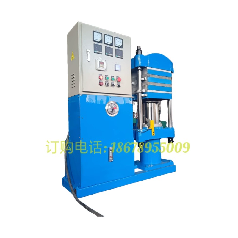 Лабораторный резиновый и пластиковый экспериментальный горячий пресс 25 тонн двухслойный автоматический небольшой плоский вулканизатор