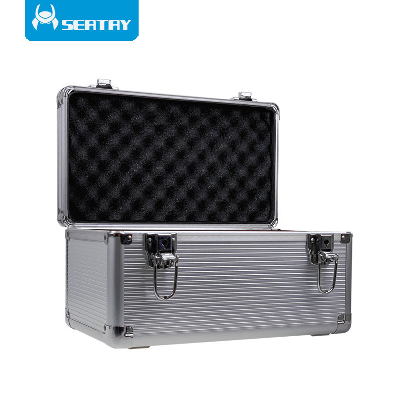 Caja de protección de disco duro caja de almacenamiento caja de seguridad caja de almacenamiento de 14 piezas cerradura de seguridad clasificación de almacenamiento multiusos caja de protección de almacenamiento