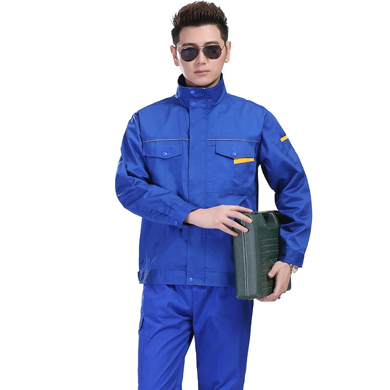 清风劳保工作服男装耐磨耐脏长袖厂服立领大码物业汽修劳保服定制|undefined