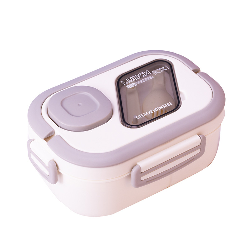 La nueva lonchera se puede utilizar en el horno microondas, caja de almuerzo independiente de tres compartidos, ensalada de verduras, lonchera de gran capacidad