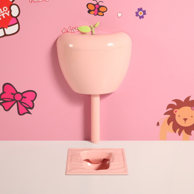 Suministro directo de fábrica kindergarten niños dibujos animados color cuclillas pan cerámica urinario en cuclillas pozo cuclillas inodoro en stock image 13