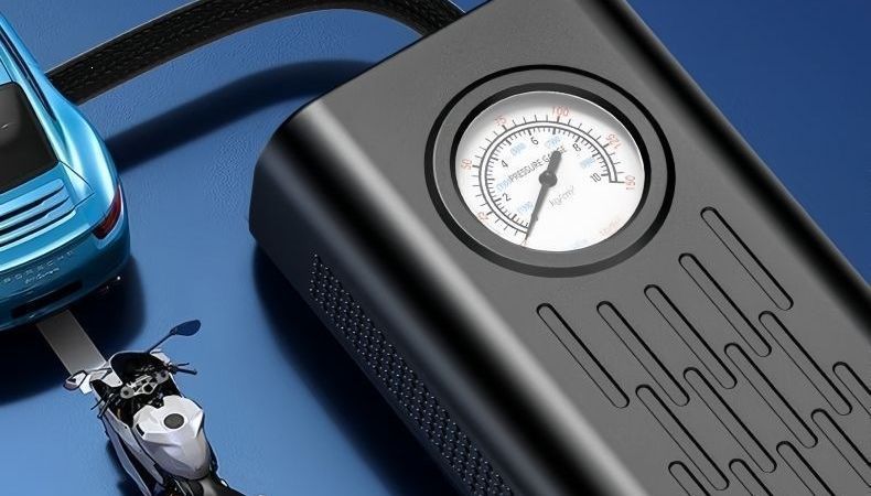 Rechargeable electric car air pump, fully automatic air pump, high-power portable car air pump