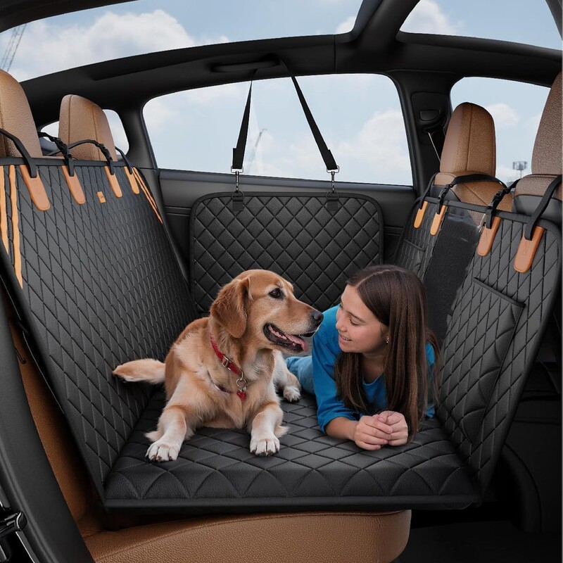 Car Pet Mat Dog Car Seat Cover Dog Backseat Extender for Car Camping Air Mattress Hammock