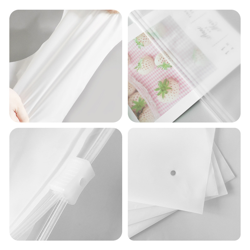 Ropa cremallera bolsa de plástico transparente CPE esmerilado bolsa ropa bolsa de embalaje pantalones suéter bolsa de embalaje
