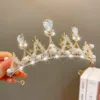 4# Золотая корона с бусинами (детская)