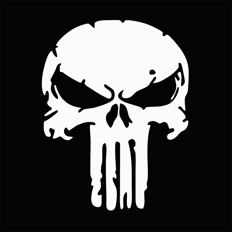 긴 수염 해골 모델 B [화이트]