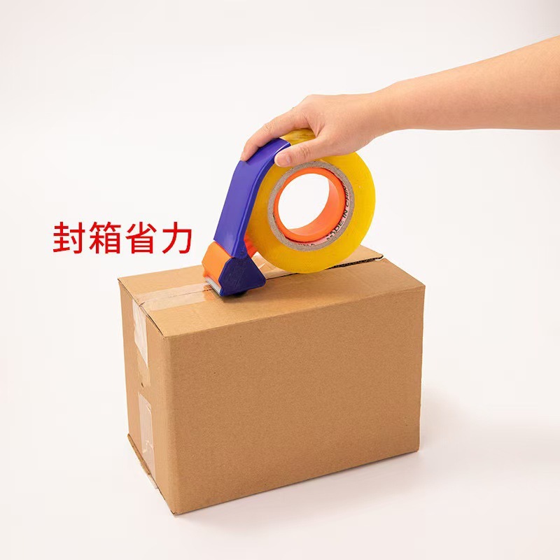 Mayorista cortador de tela adhesiva sellador de caja de metal amplio asiento de cinta adhesiva empacador expreso papel adhesivo máquina de sellado neumático en stock