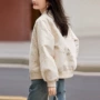 新款春秋2026金色女外套