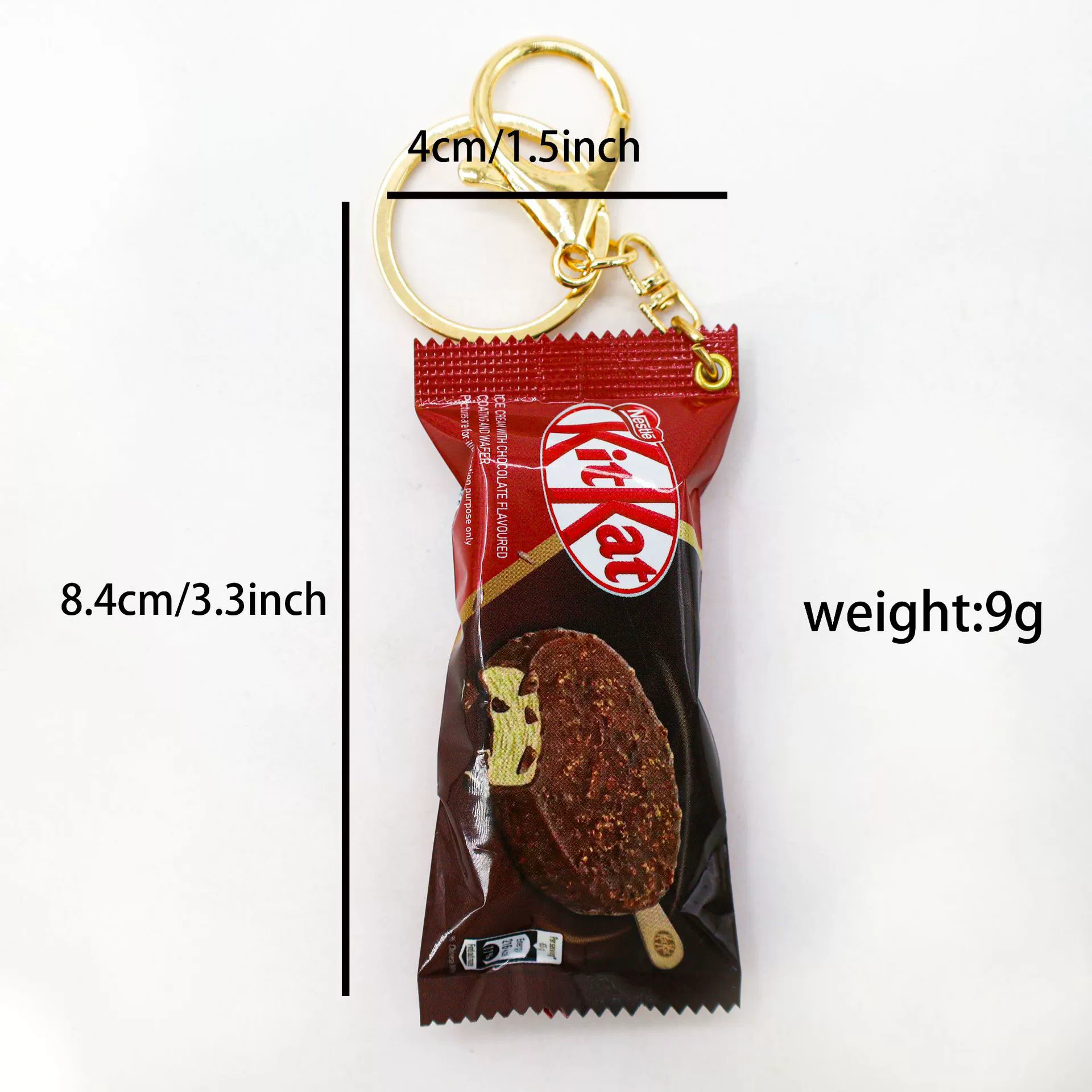 Хайохонгшу горячая модель Nestlé KitKat эскизная мороженая палочка брелок искусственное мороженое шоколадное мороженое подвеска подвешивается