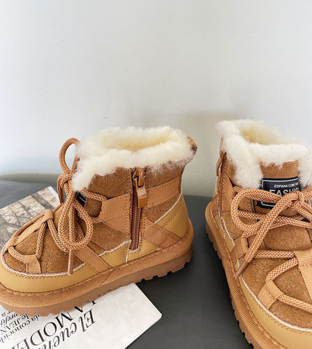 {15-30 sizes} Winter new children's snow boots, girls' snow cotton shoes, plus velvet warm boys' toddler shoes