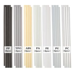 カラープラスチック溶接棒20/25cmPP PE PVC ABS PPR自動車バンパー修復ツール溶接棒