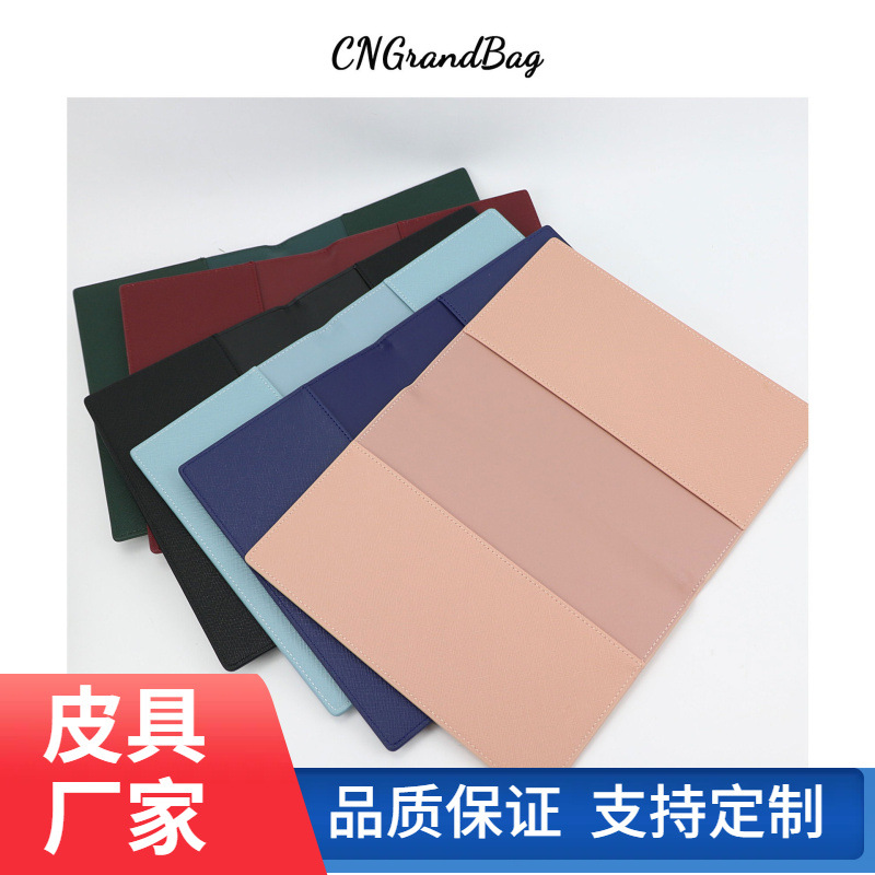 新款A5鳄鱼纹皮革书套定做企业logo  耐磨皮革可拆卸书本套 定制