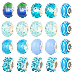 Amazon's best selling diy blue ocean children's bracelet set retro handmade beaded bracelet gift set box