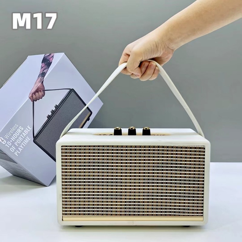 クロスボーダー M17 レトロ木製 Bluetooth スピーカー屋外デスクトップハイパワーサブウーファーポータブルホームオーディオ|undefined