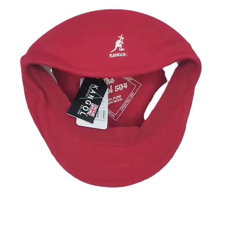 Beret Wool Kangaroo Hat Trendy Brand Versatile Fashion Baseball Cap Model 504 with Stamped Kangol Beret