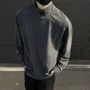 冬季半高领圆领春秋t恤