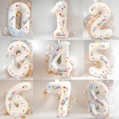 32インチデジタル風船子供歳誕生日装飾パーティーシーン配置写真撮影道具アルミ膜ヘリウムガス充填