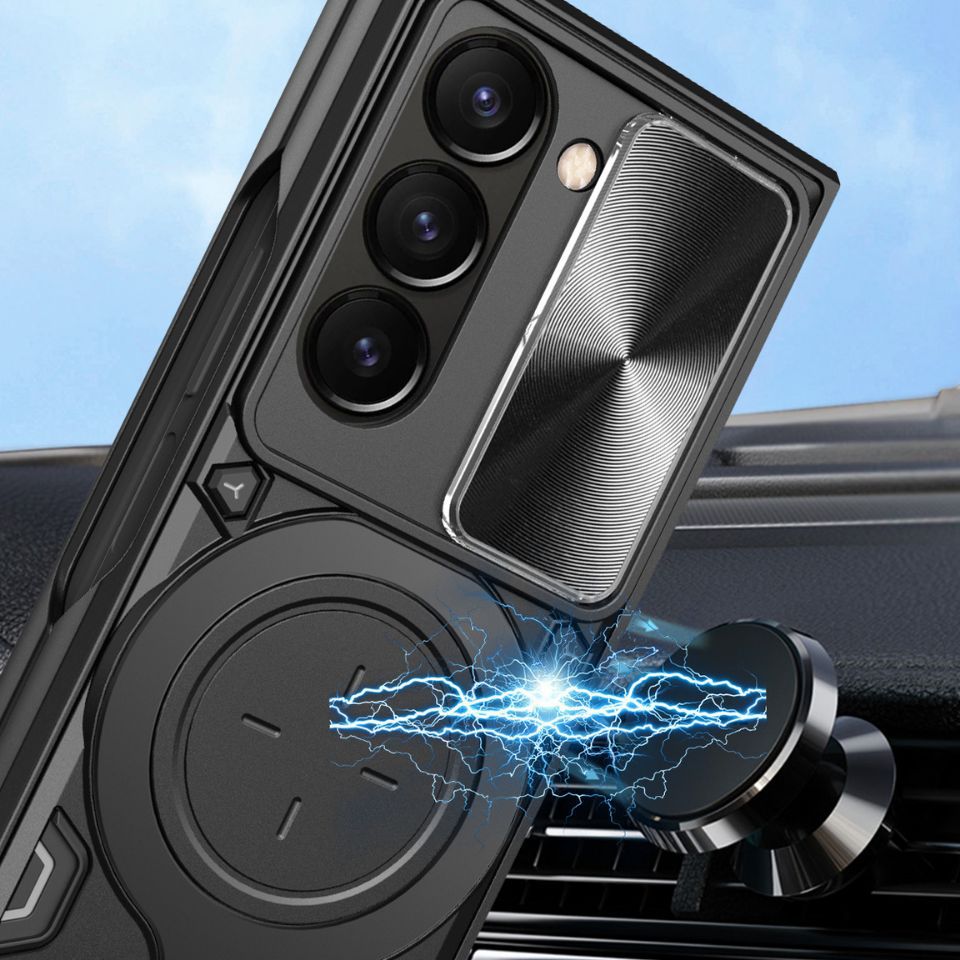 Cover magnetica per samsung z fold 5 con supporto a scomparsa_voghion.com