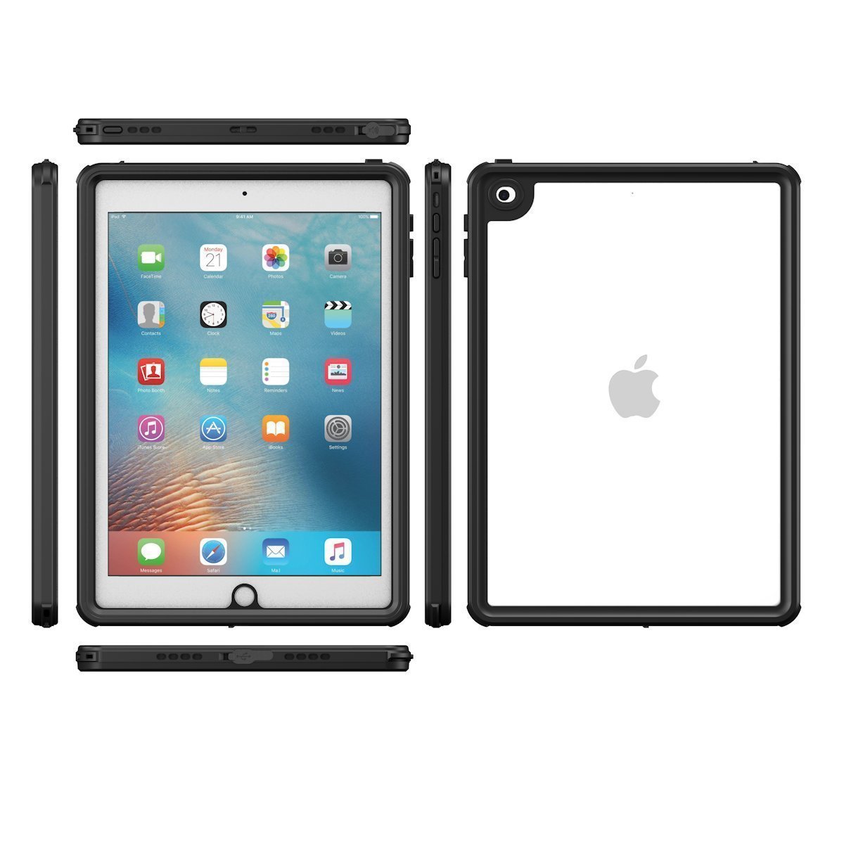 Venta caliente de comercio exterior para ipad 10.9 funda protectora impermeable ipad pro12.9 carcasa impermeable plana