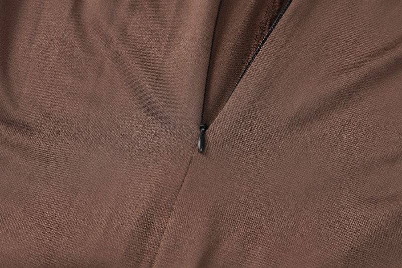 Women's Long Sleeve Bodysuits Zipper Streetwear Solid Color display picture 24