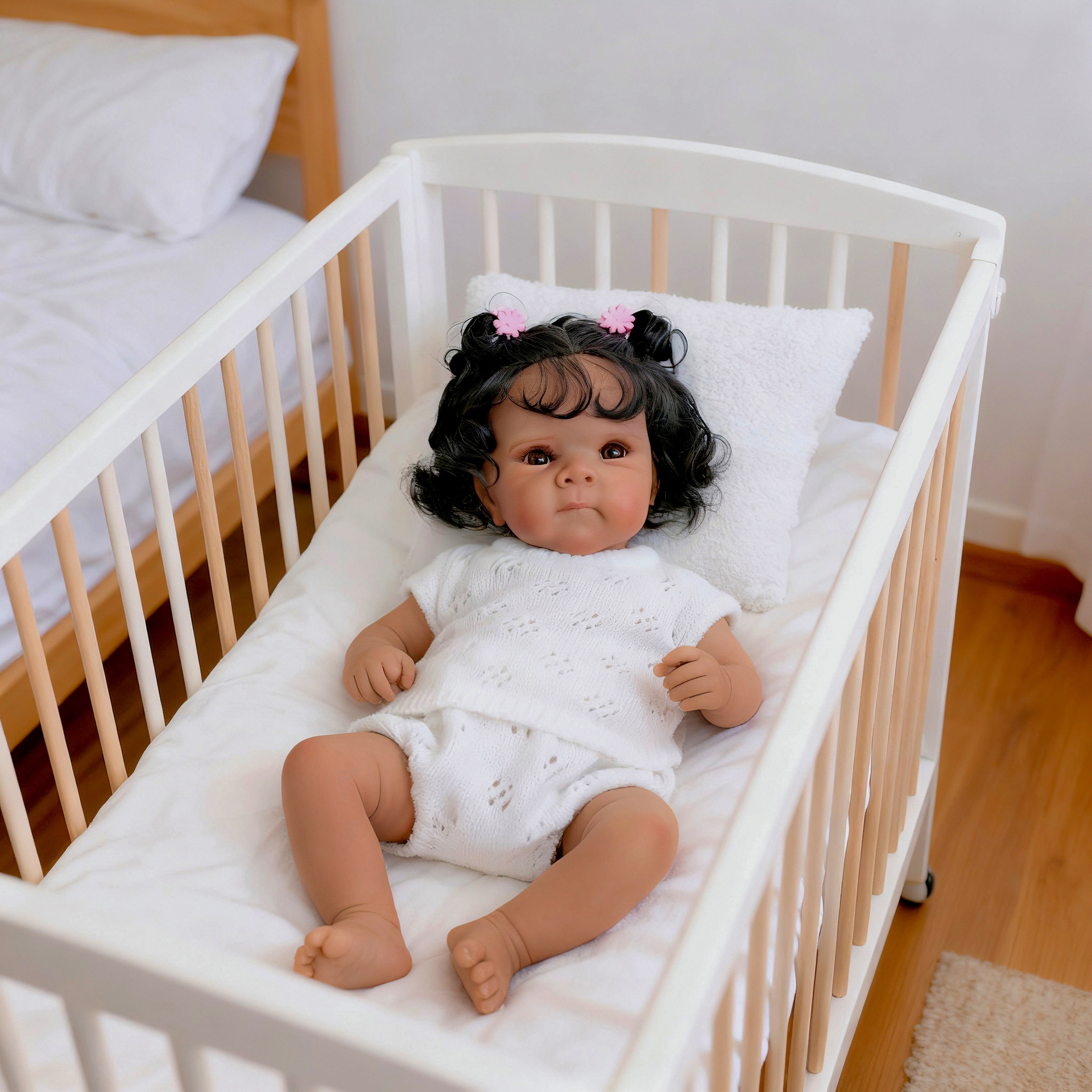 18 pulgadas agujero conjunto de punto Bettie muñeca simulación muñeca renacer para niños regalos de Navidad