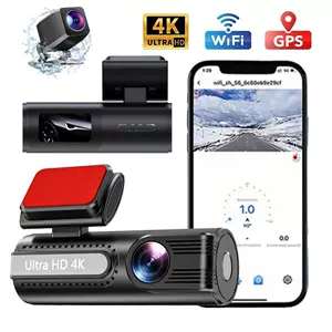 Sərhəddənkənar 4K UHD WiFi GPS ön və arxa qoşa qeydli avtomobil kamerası