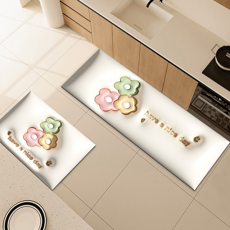 Transfronteriza 3D expansión visual barro de diatomeas alfombra de piso cocina absorbente de aceite absorbente Mat puerta del inodoro antideslizante alfombra de piso en stock