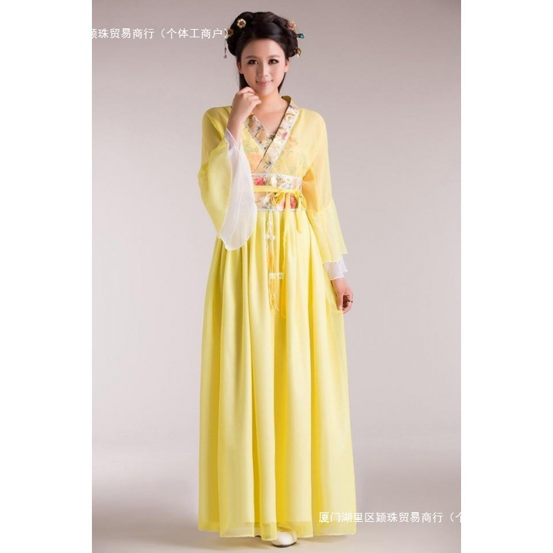 汉服女中国风淡雅公主清新衣服七仙女古装服装仙女小姐成人礼古代