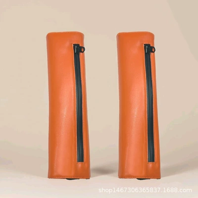 Seat belt shoulder pad – Leg Sunshade and Sun Protection - hermes-orange-pair