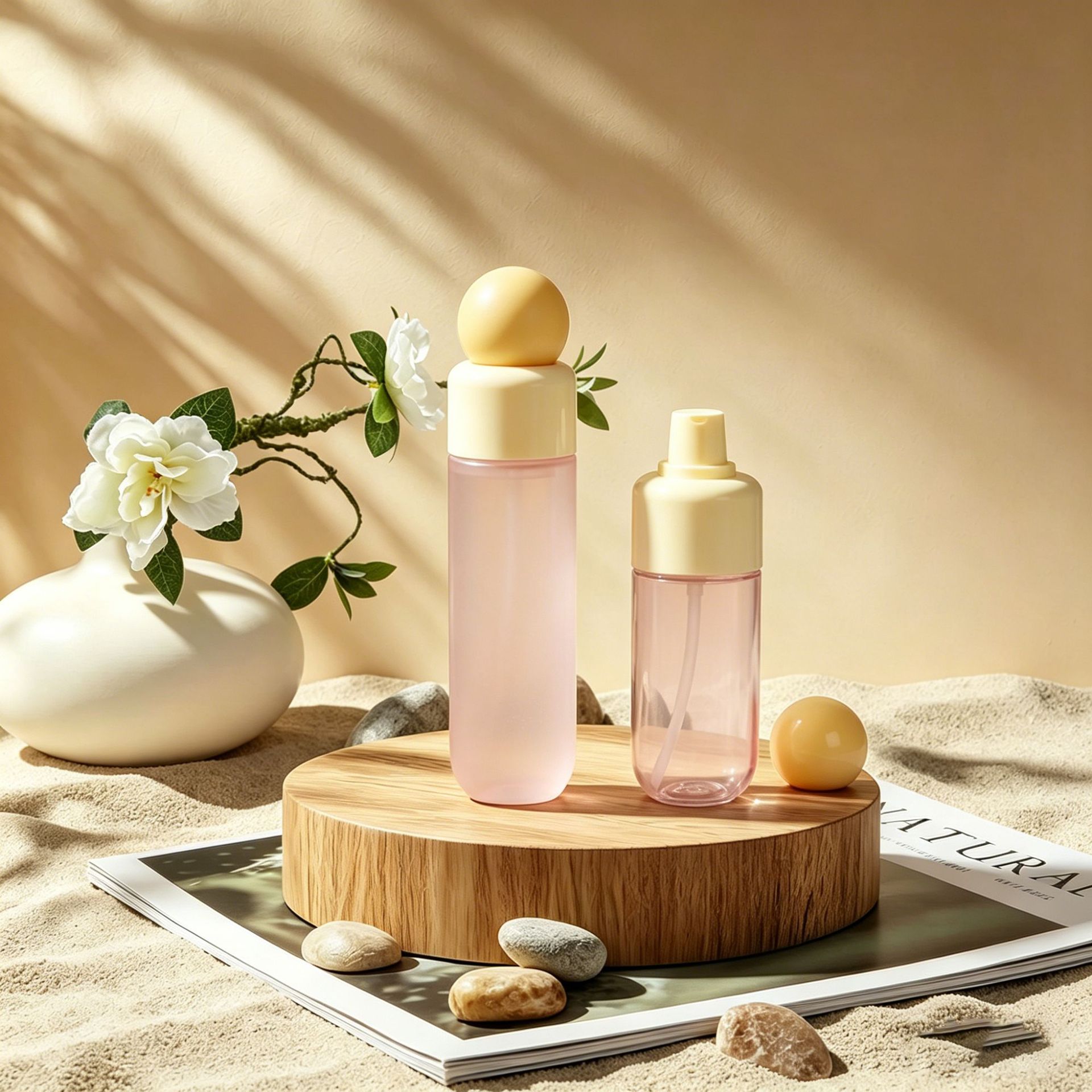 pet44直径球形乳液喷雾盖100ml/120ml/150ml水乳套装补水喷雾瓶