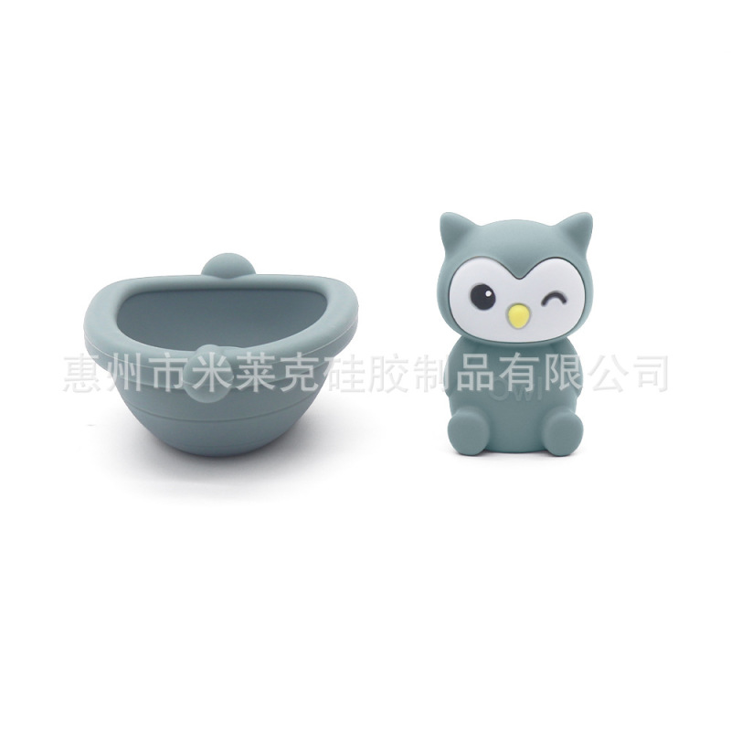 儿童浴室玩具可堆叠浮船小船婴幼儿洗澡戏水叠叠船动物手指套玩具|undefined
