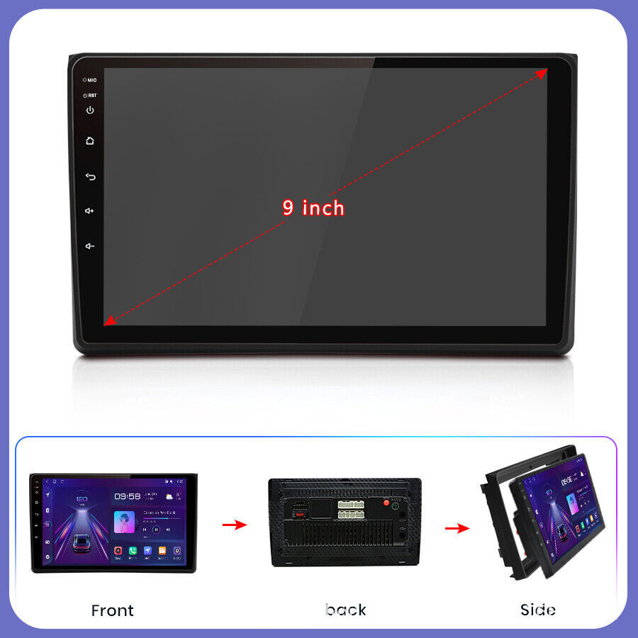 Cross-border 9-inch suitable for 00-09 Audi A4 Android large screen radio player car navigation