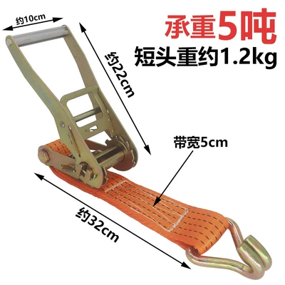 fixing rope tightener trailer binding — Trailer rope/net/strap - 5cm-short-head-5-tons-with-hook
