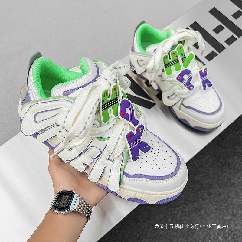 Shoes in Chinese style, Buzz Lightyear summer casual letter sneakers, thick-soled couple's unisex loafers, student X150 Shoes in Chinese style, Buzz Lightyear summer casual letter sneakers, thick-soled couple's unisex loafers, student X150
