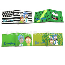 人气动画腌黄瓜周边钱包 R and M天才疯子科学家短款pvc证件皮夹