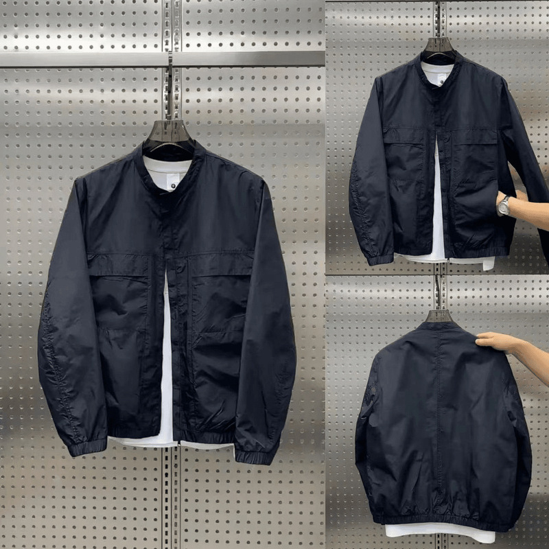 Japanese-Style Minimalist Designer Work Jacket Spring Top Versatile Casual Baseball Collar Versatile Short Coat