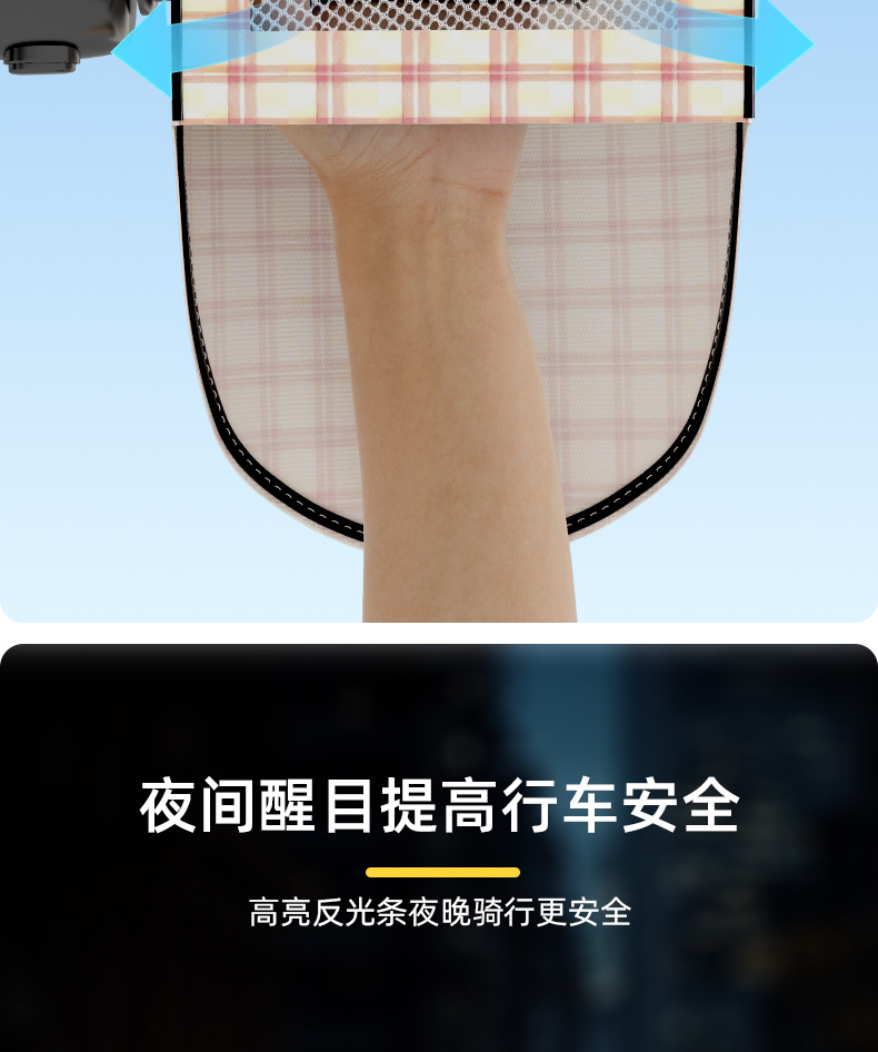 Electric vehicle handlebar covers, sun-proof and waterproof, universal cute cartoon electric bike hand guards, summer riding windproof handle covers